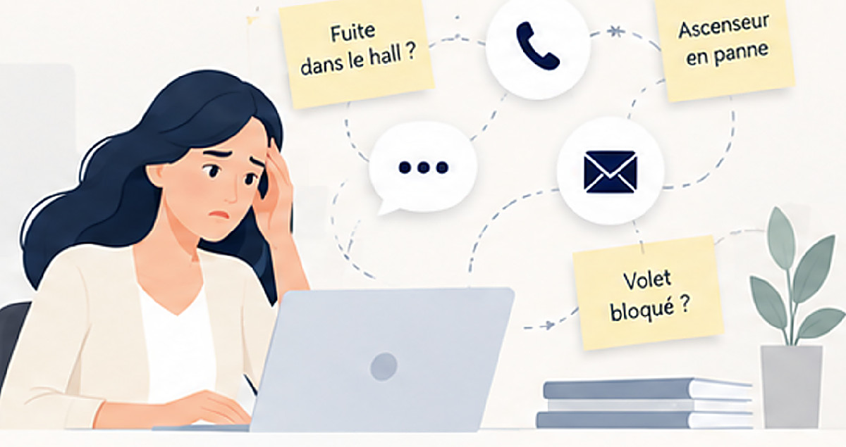 Merci Régis, gestionnaire immobilier débordée par des demandes dispersées : appels, mails et post-it